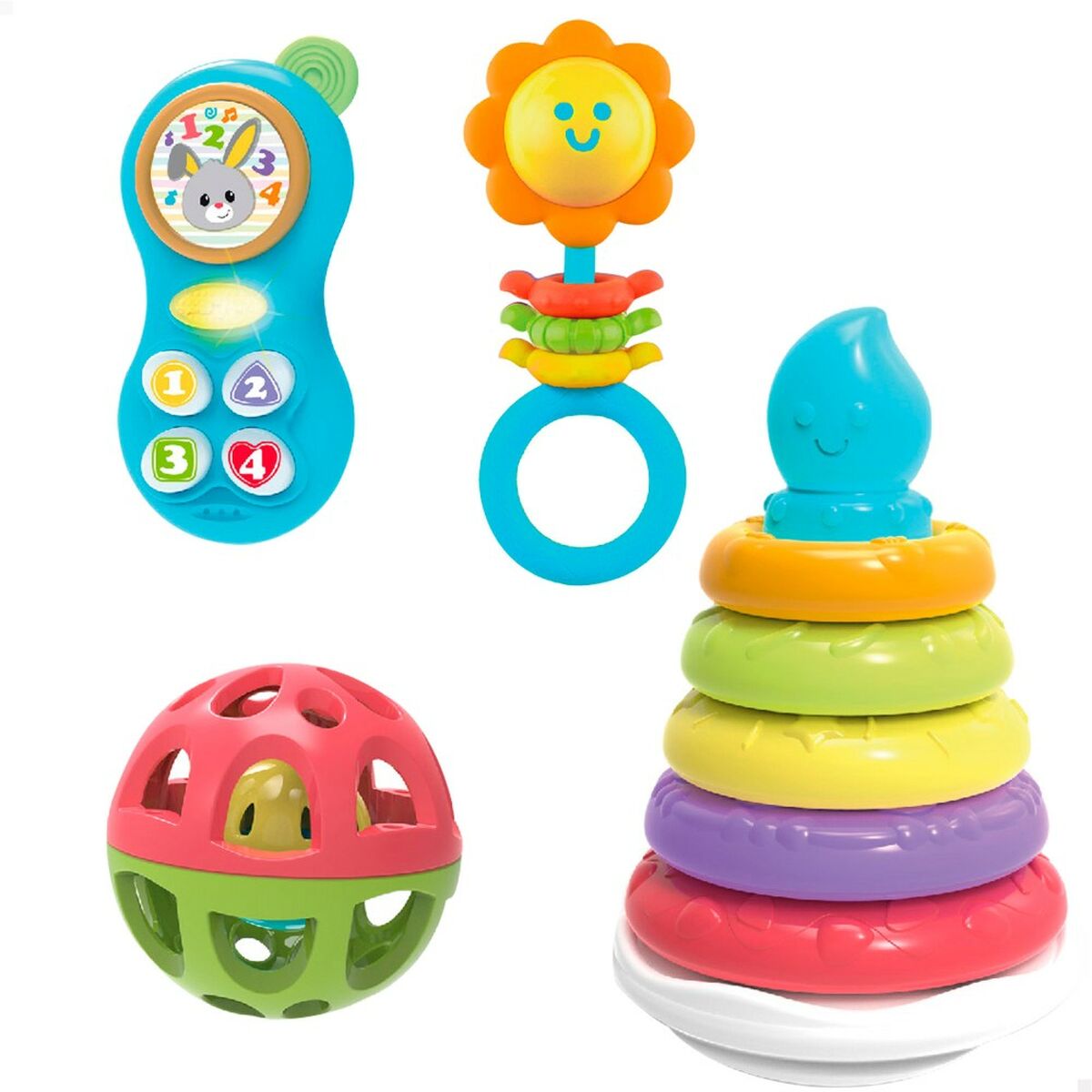 Set Igračaka za Bebe Winfun 13 x 20 x 13 cm (4 kom.)
